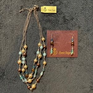 New with tags Premier Designs necklace and earrings set.